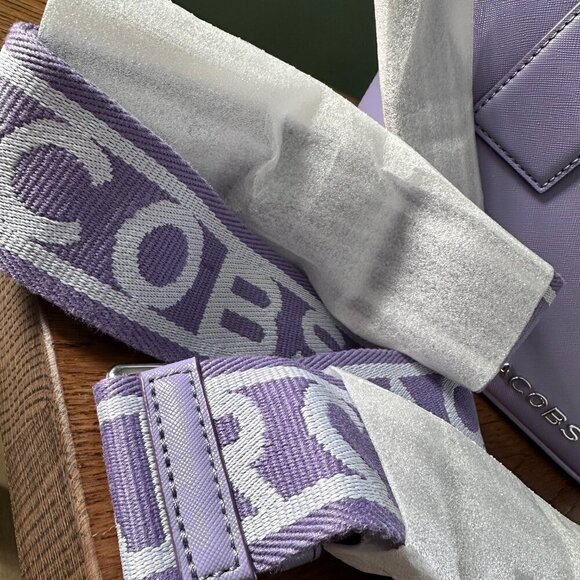 NEW! NWT! Marc Jacobs Trademarc  Mini Tote Crossbody -Lavender Soffiano Leather - Picture 6 of 10